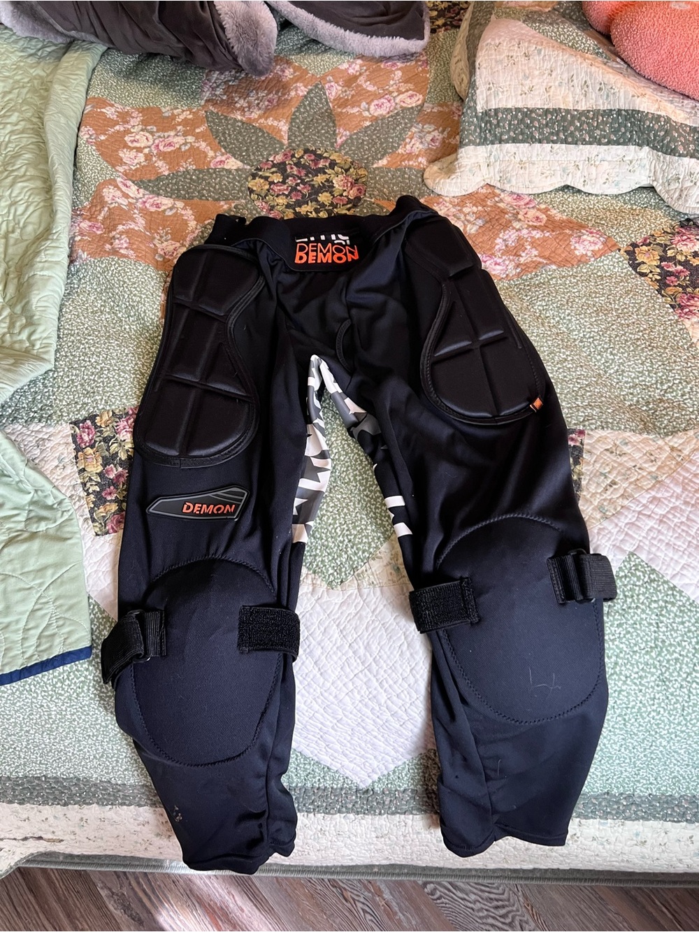 Demon Black Padded Protective Pants